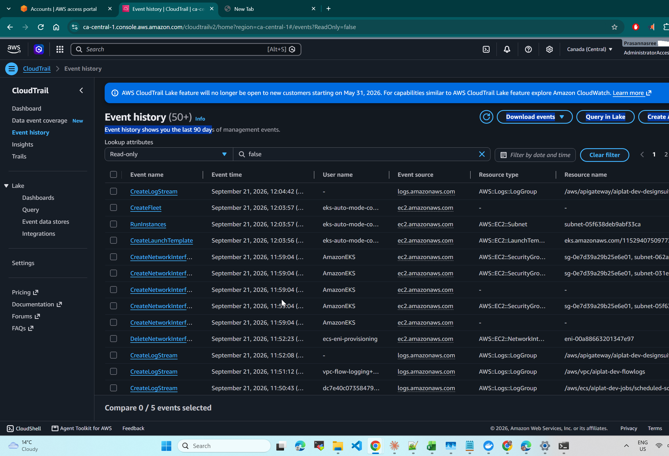 Audit trail