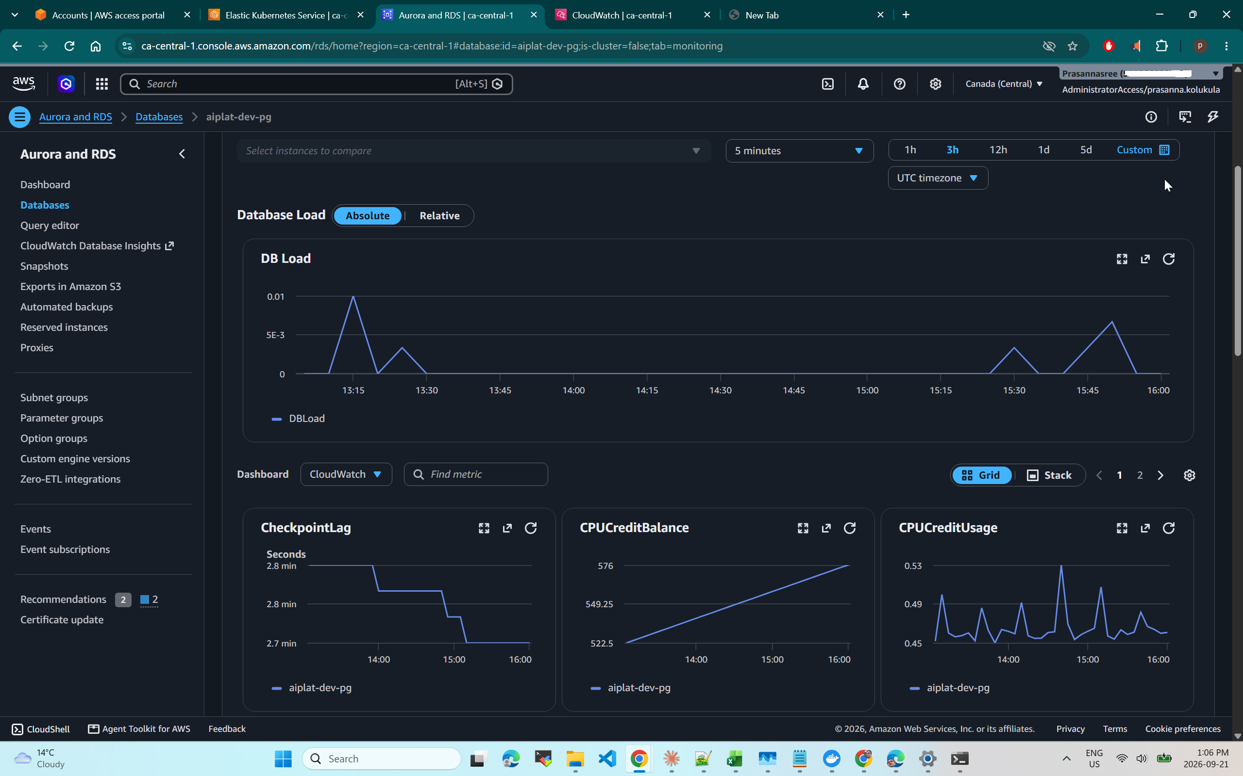 Database load