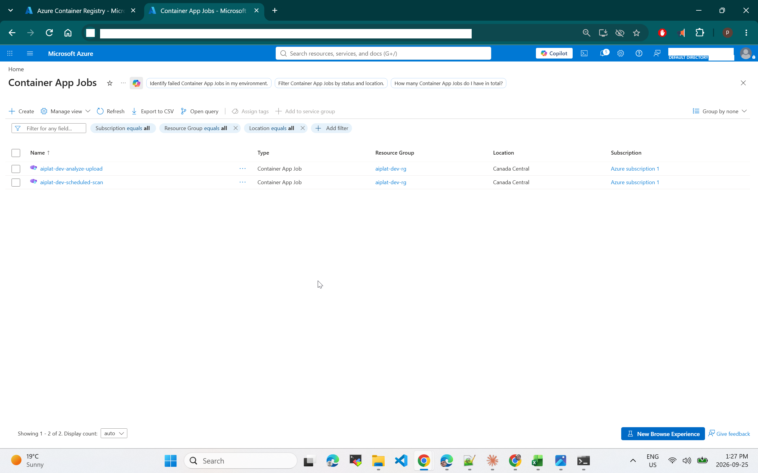 Background jobs