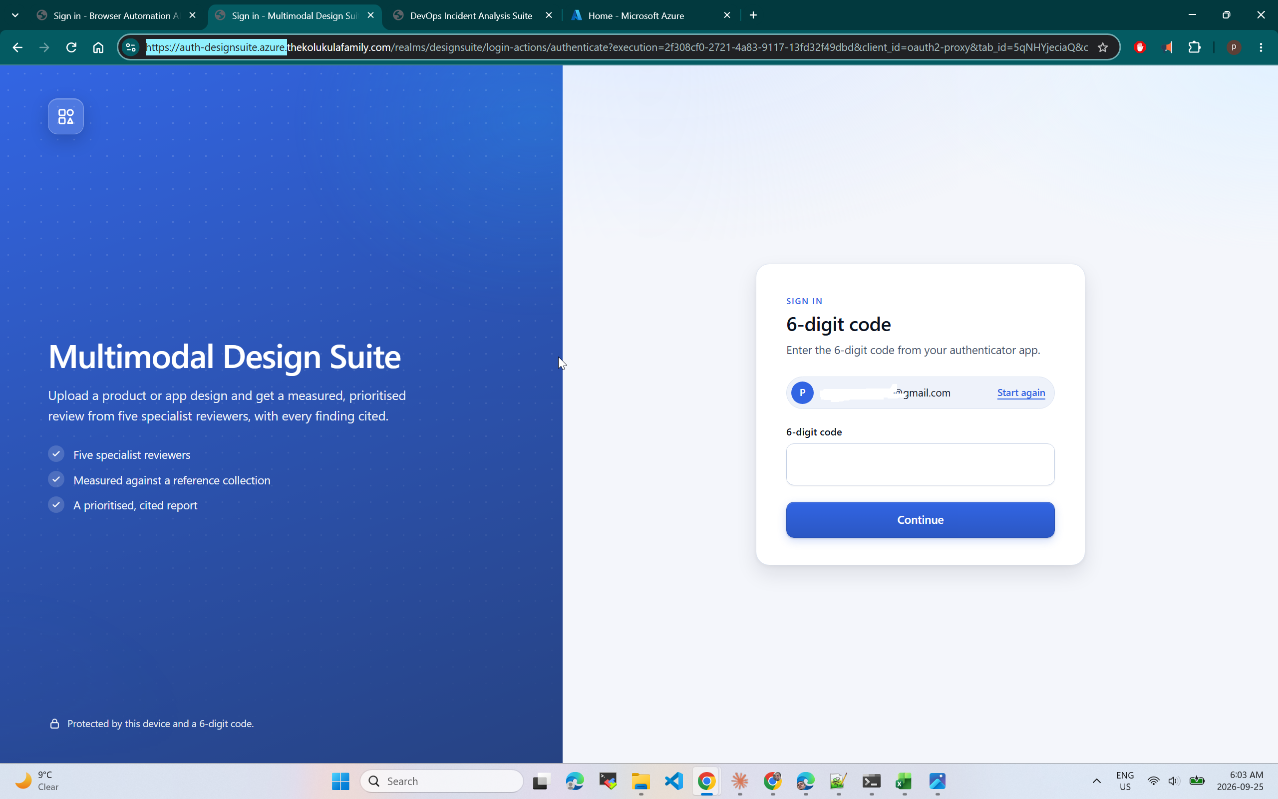 Sign-in on Azure