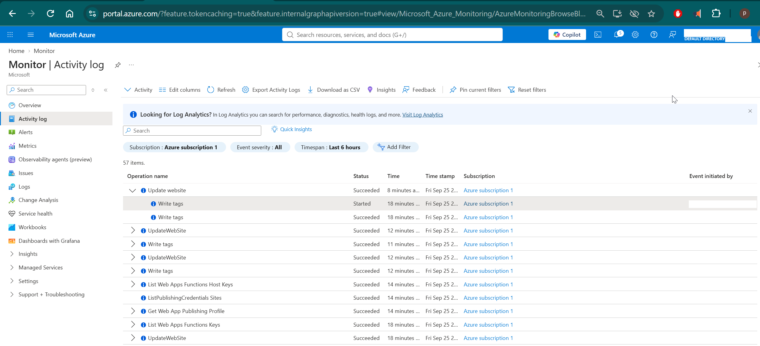 Audit trail